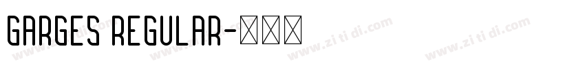 Garges Regular字体转换